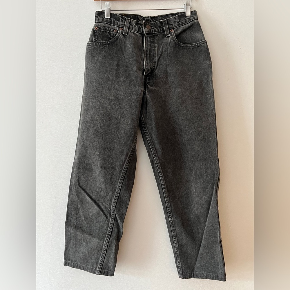 Vintage Levi's Straight Jeans in Charcoal Gray